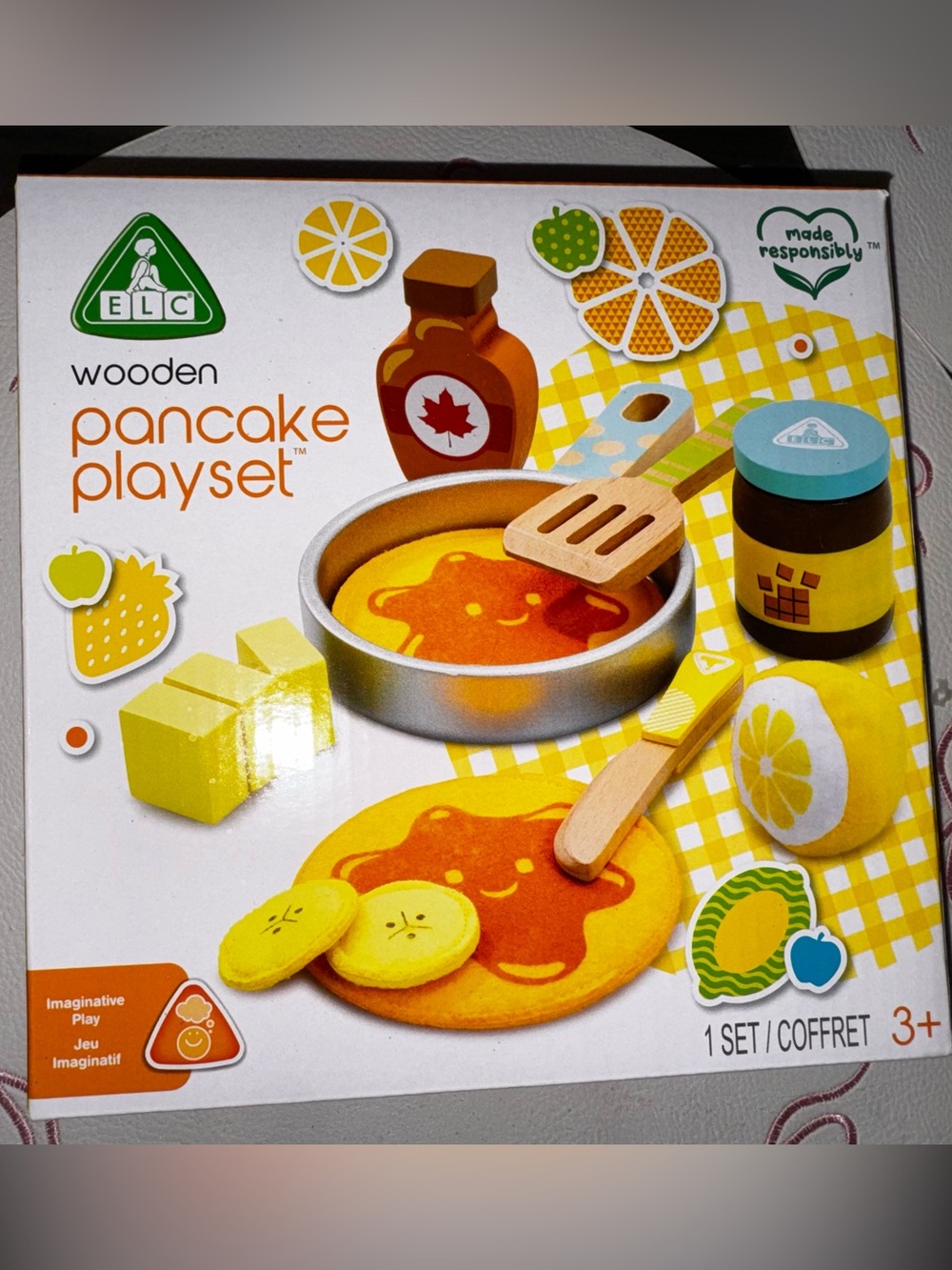Wooden Pancake Playset - imagination play